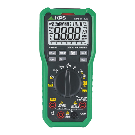 KPS -MT720 Instruction Manual