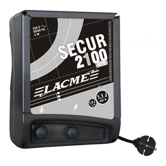 Lacme Secur 2100 Manual