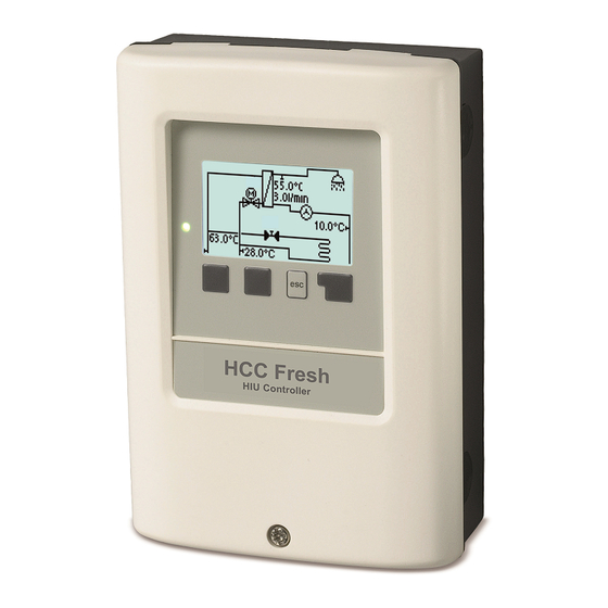 Sorel HIU Controller HCC Fresh Installation And Operating Instructions Manual