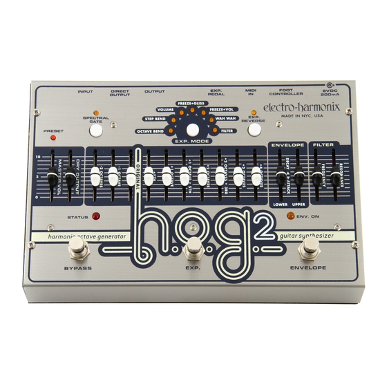 Electro-Harmonix H.O.G.2 User Manual