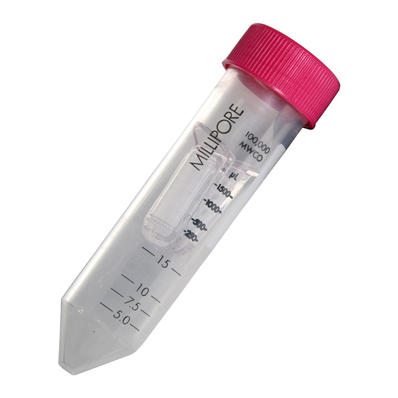 Millipore Amicon Ultra-4 Series User Manual