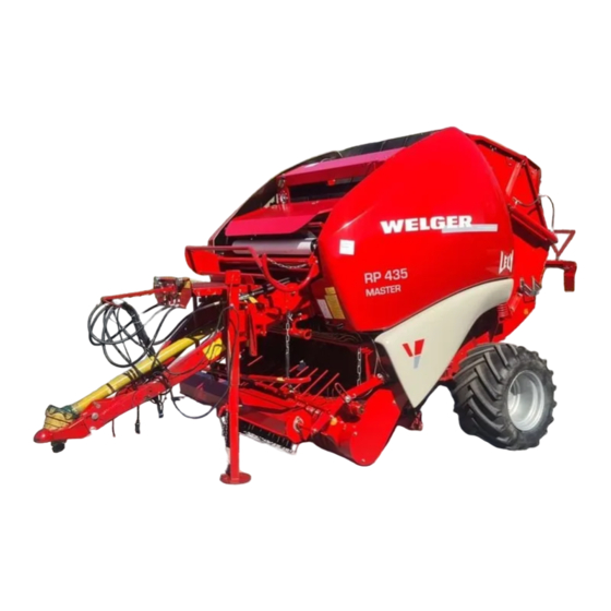 Welger RP 405 Operating Manual