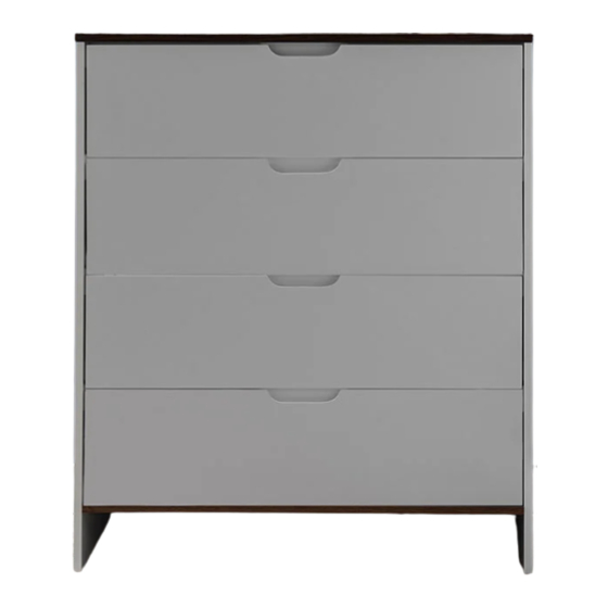 Mocka Dahlia Four Drawer Assembly Instructions Manual