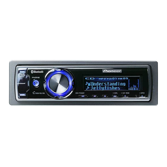 Pioneer DEH-P790BT Installation Manual