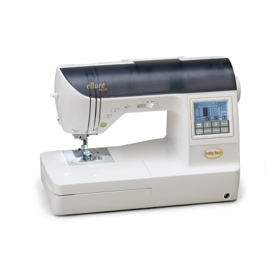 Baby Lock Ellure PLUS BLR3 Instruction And Reference Manual