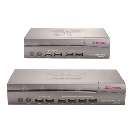 Raritan SwitchMan USB-Combo SW4 Quick Installation And Setup Manual