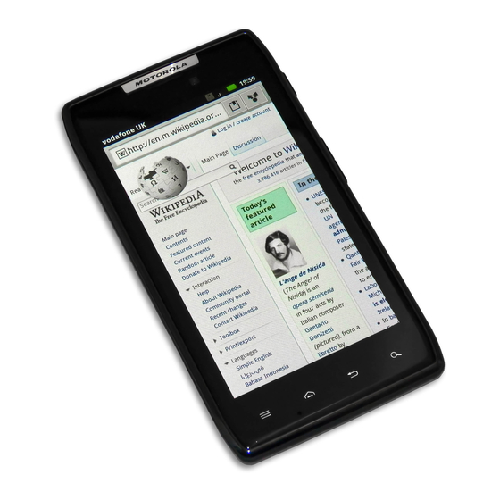 Motorola Droid RAZR Start Here Manual