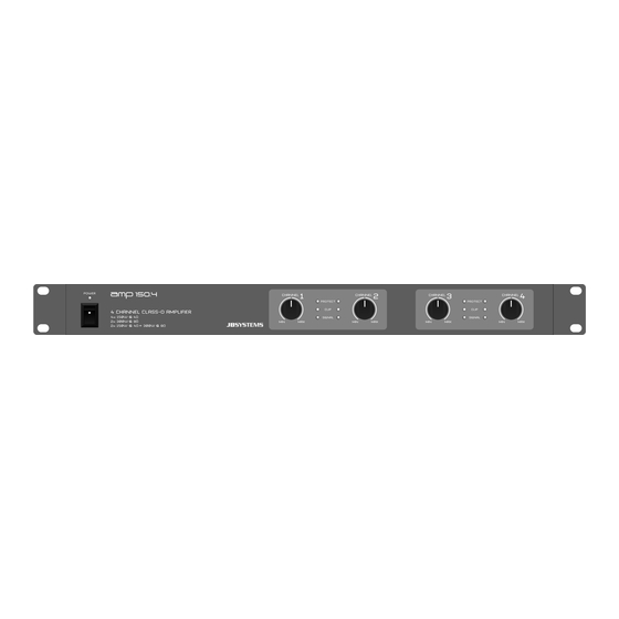 JB Systems AMP 150.4 Operation Manual