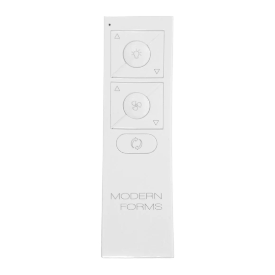 Modern Forms F-RC-WT Operating Instructions