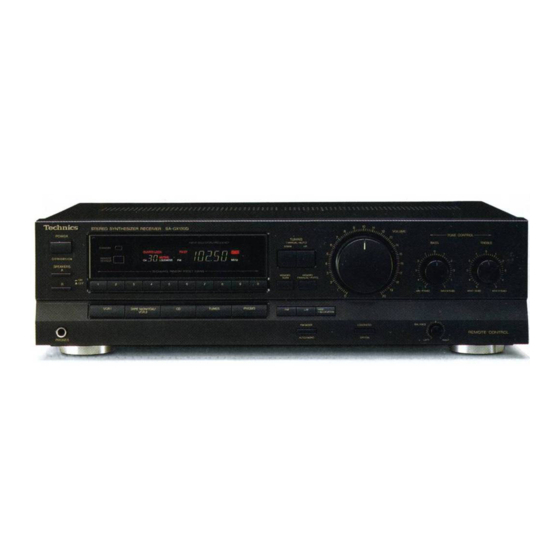 Technics SA-GX130D Operating Instructions Manual