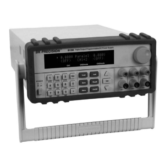 BK Precision 9130 Instruction Manual