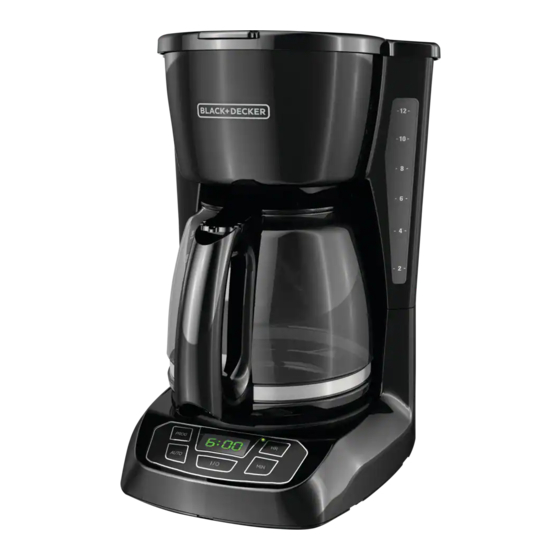 Black+Decker 12-CUP PROGRAMMABLE COFFEEMAKER Use And Care Book