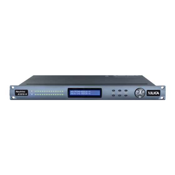 Xilica Audio Design NEUTRINO series User Manual