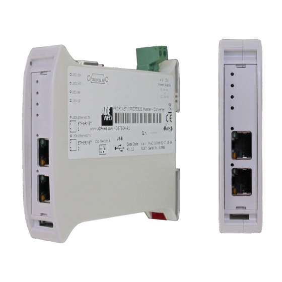 ADF Web HD67716-IP-A1 User Manual