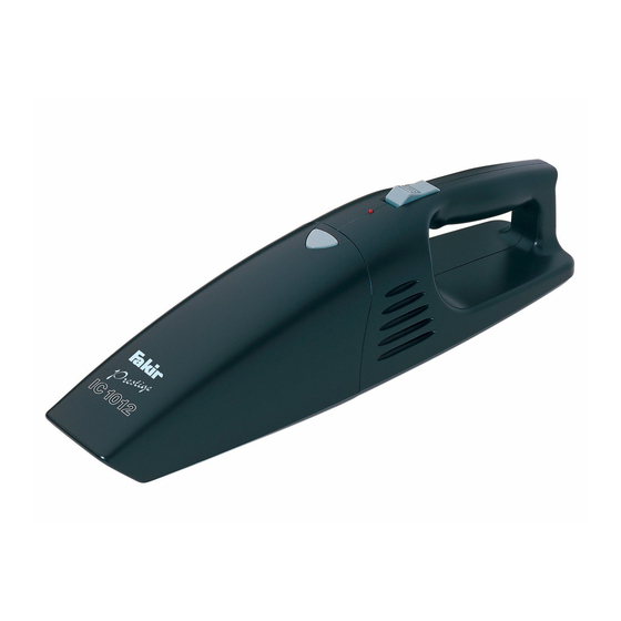 Fakir IC 1012 Instructions For Use Manual
