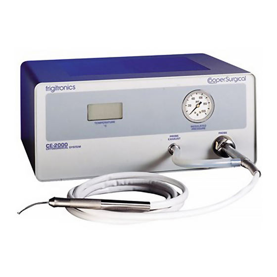 Cooper Surgical frigitronics CE-2000 Instructions For Use Manual