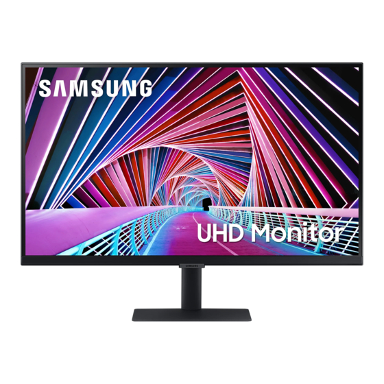 User Manuals: Samsung S27A70 Series Monitor