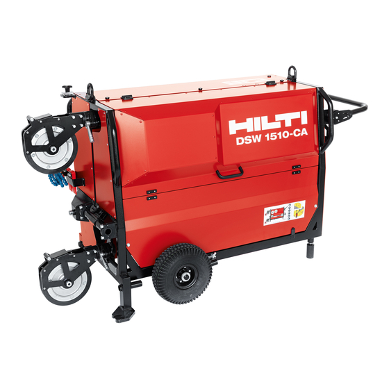Hilti DSW 1510-CA Manual