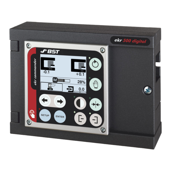 BST ekr 500 digital Unit Touch Operating Manual