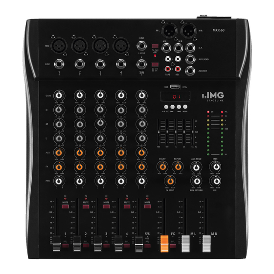 Monacor IMG STAGELINE MXR-60 Manual