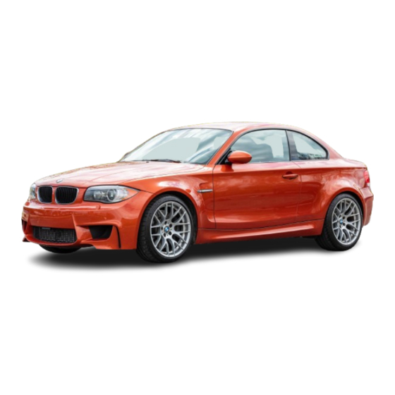 BMW M1 Coupe Owner's Manual