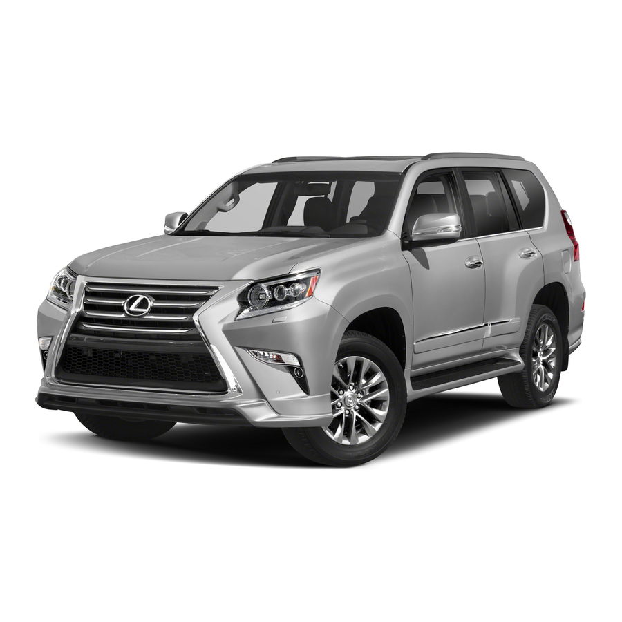 Lexus 2014 GX 460 Warranty And Services Manual