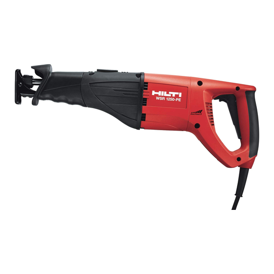 Hilti WSR 900 Operating Instructions Manual