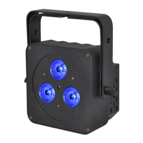 Lightmaxx Platinum Flat PAR QUAD 3x5W RGBW User Manual