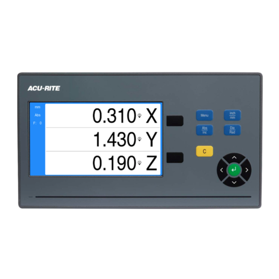 ACU-RITE DRO10X Manual