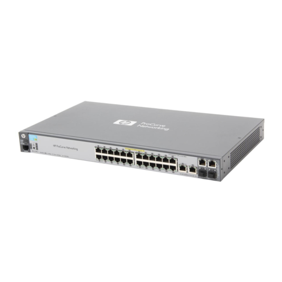 HP ProCurve 2520-24-PoE Supplementary Manual