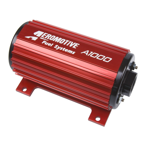 Aeromotive A1000 Manuals
