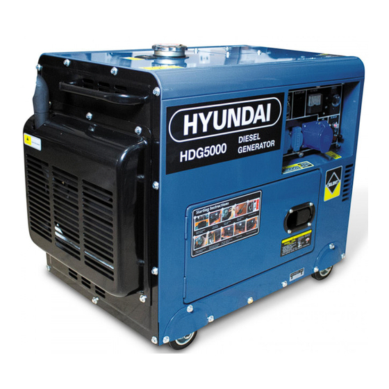 Hyundai HDG6500 Instructions Manual