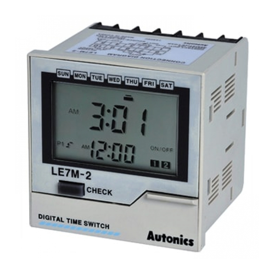 Autonics LE7M-2 Series Operation/Reference Manual