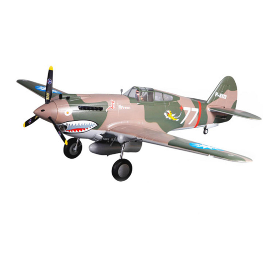 FMS P-40B flying tiger Operating Instructions Manual