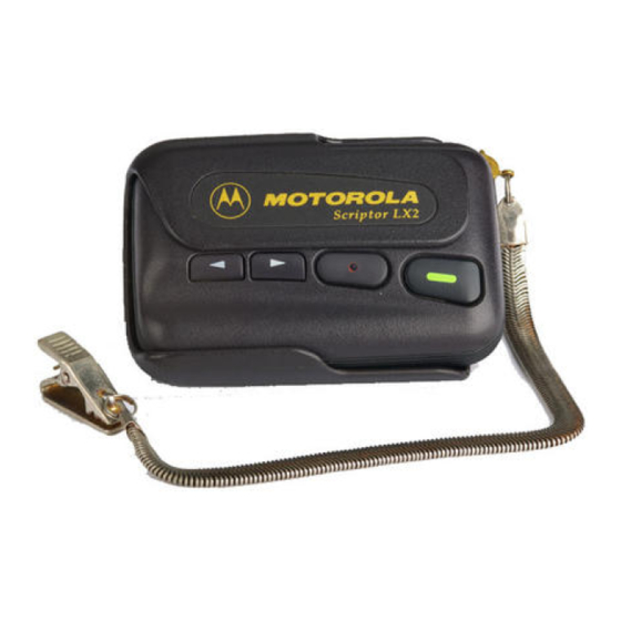 Motorola LX2 Manuals