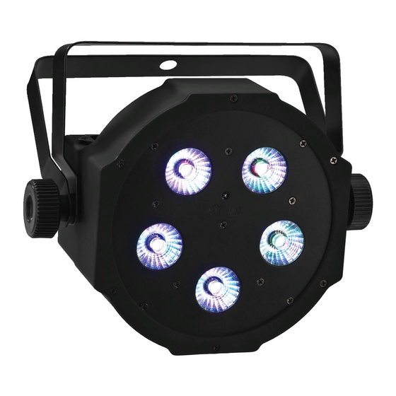 Monacor PARL-5RGBW DMX LED Spotlight Manuals