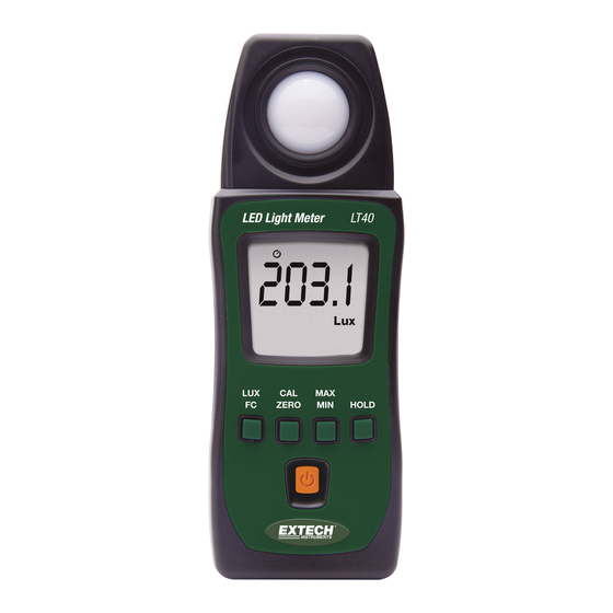 Extech Instruments LT40 User Manual