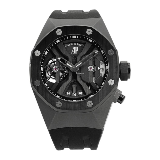 Audemars Piguet ROYAL OAK CONCEPT GMT TOURBILLON Instructions For Use Manual