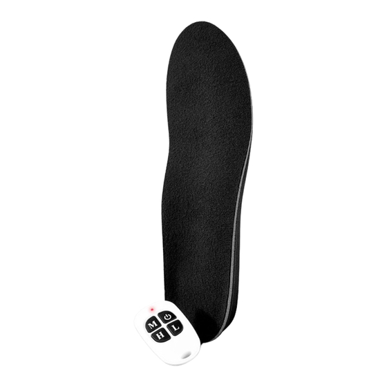 Sharper Image HEATED INSOLES User Manual