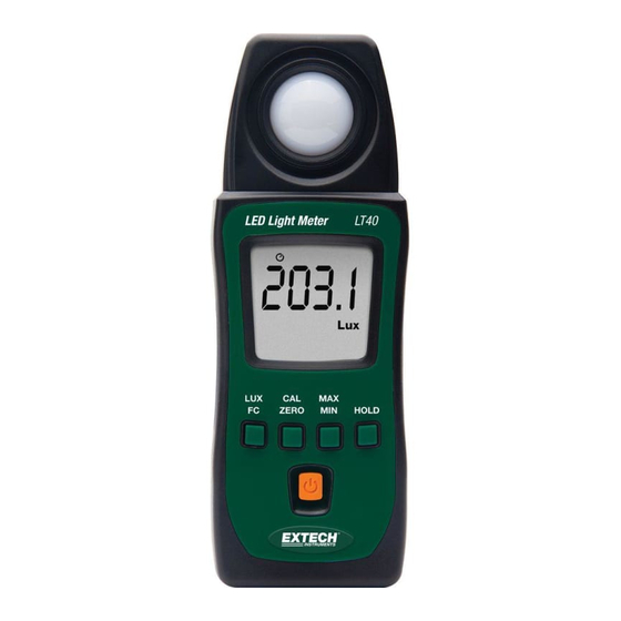 Extech Instruments LT40 User Manual