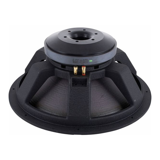 thomann the box speaker 18-500/8-A Owner's Manual
