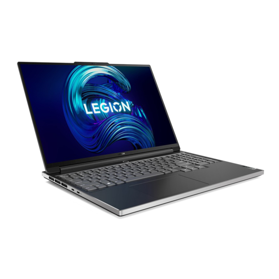 User Manuals: Lenovo Legion S7 16IAH7 Gaming Laptop RTX