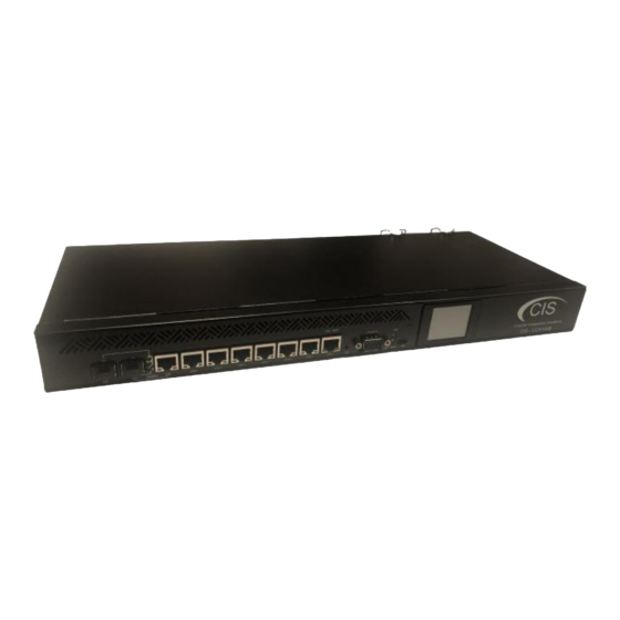 CIS CCR1009 Quick Start Manual