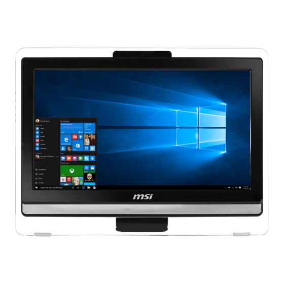 MSI Pro20E 4BW Manual
