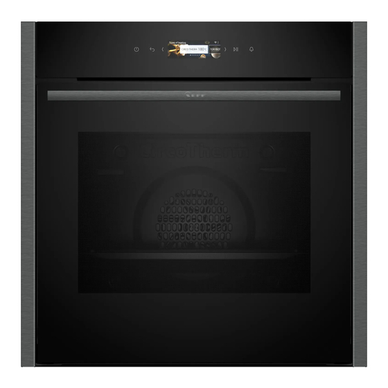 NEFF B24CR71 0 Series User Manual And Installation Instructions