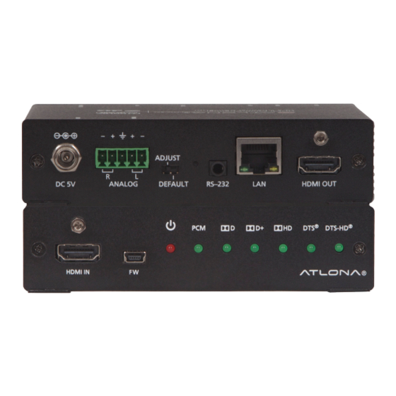 Atlona AT-UHD-M2C-BAL User Manual