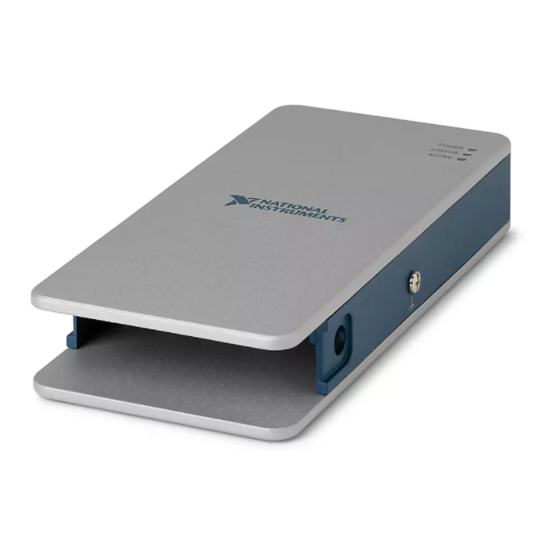 National Instruments NI cDAQ-9181 User Manual