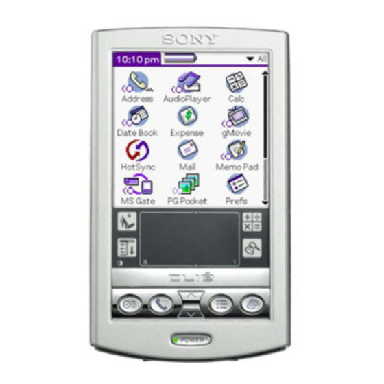 Sony PEG-N710C Audio Player v2.0 User Manual