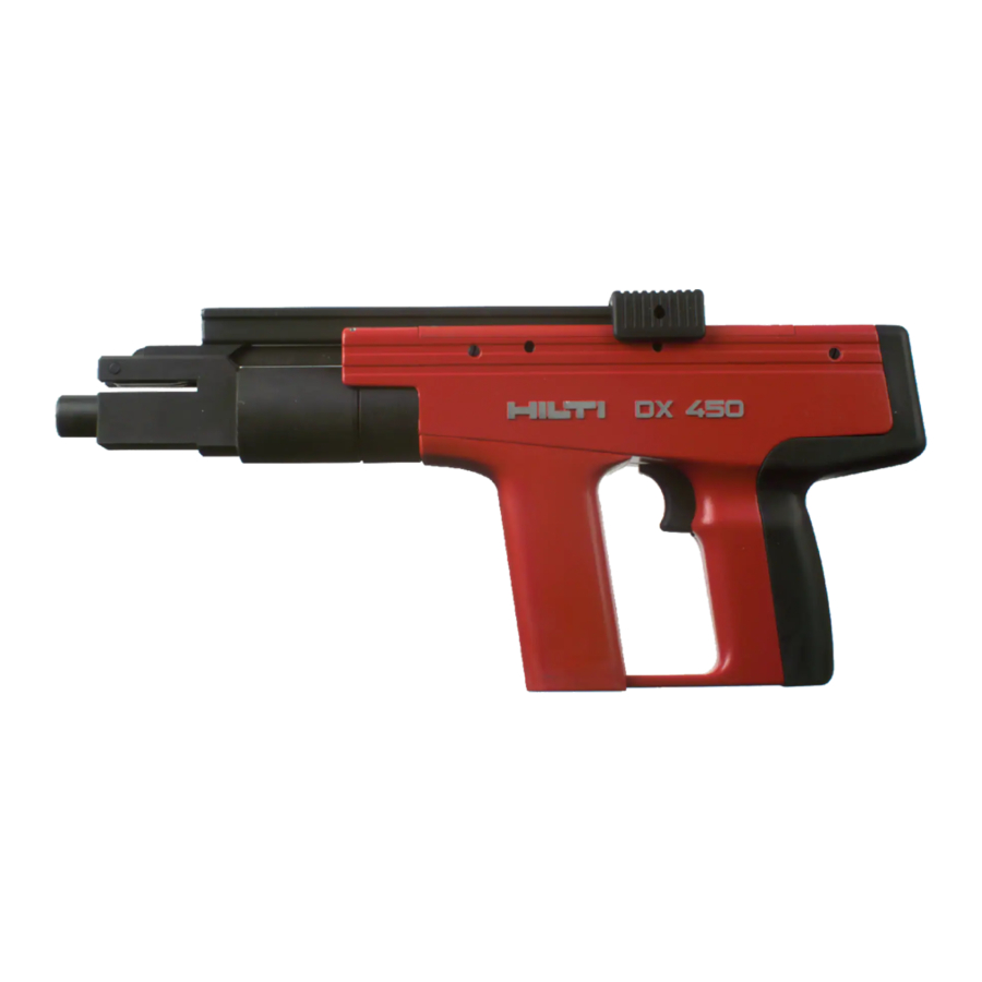 Hilti DX 450 Manual