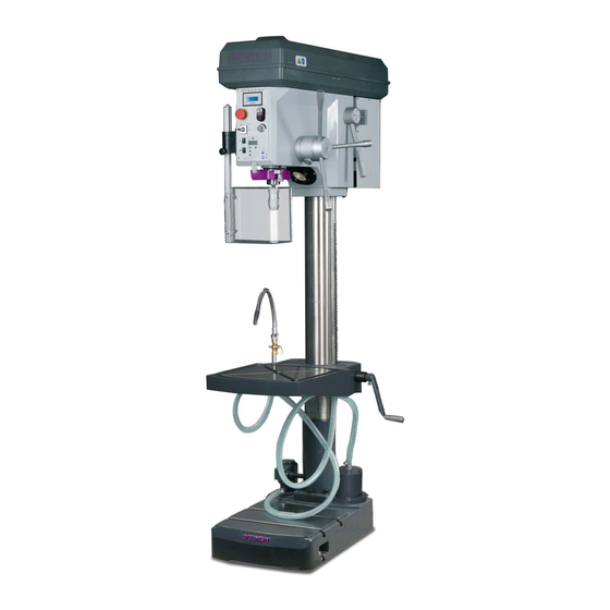 Optimum Optidrill B 34H Operating Manual